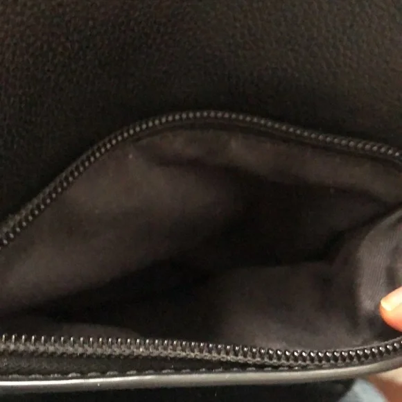Coach Black Leather and Mesh Metropolitan Sling Backpack